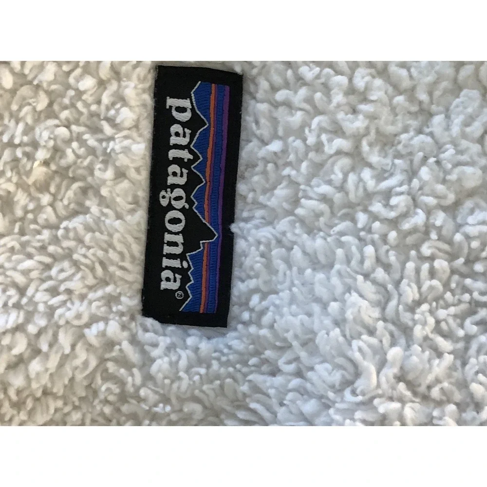 Patagonia Jacket Womens Small White Los Gatos Fuzzy Fleece Camping Outdoor